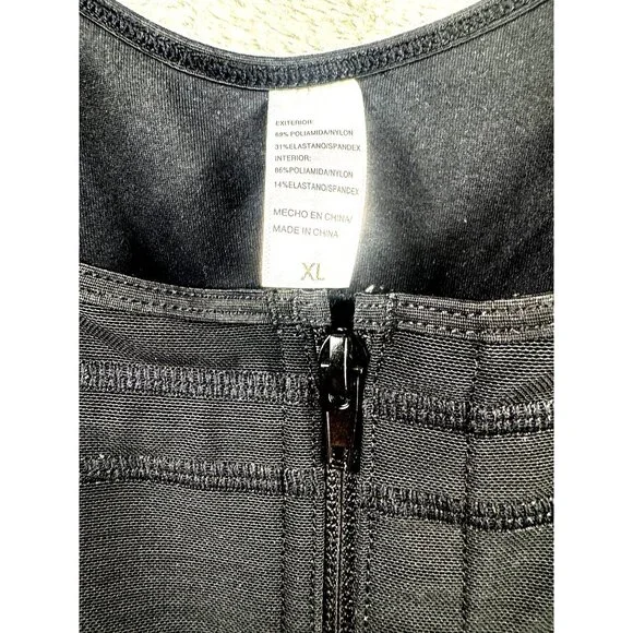 Shapermx Womens Tummy Control Bodysuit Shapewear Adjustable Straps Black XL - Picture 13 of 13